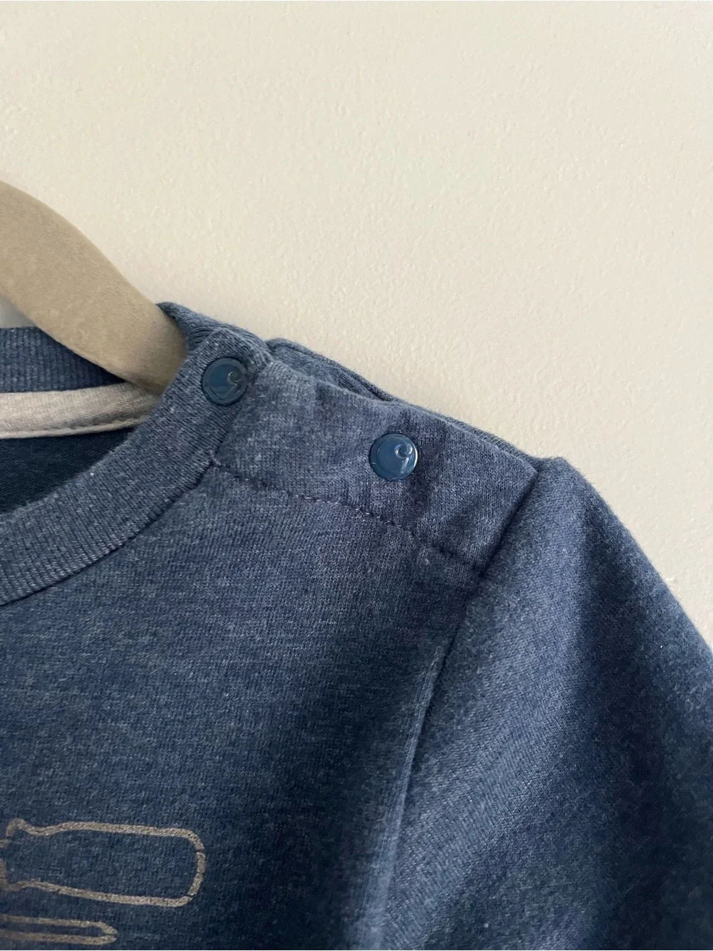 Carhartt Navy with Gray Layered-Sleeve Tool Graphic One-Piece